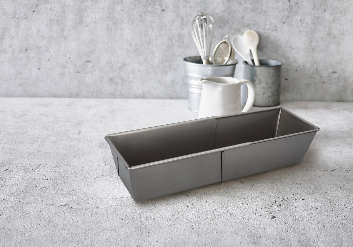 KASTENFORM Baker's Best  - Grau, Basics, Metall (11,4/7,3/21cm) - Birkmann