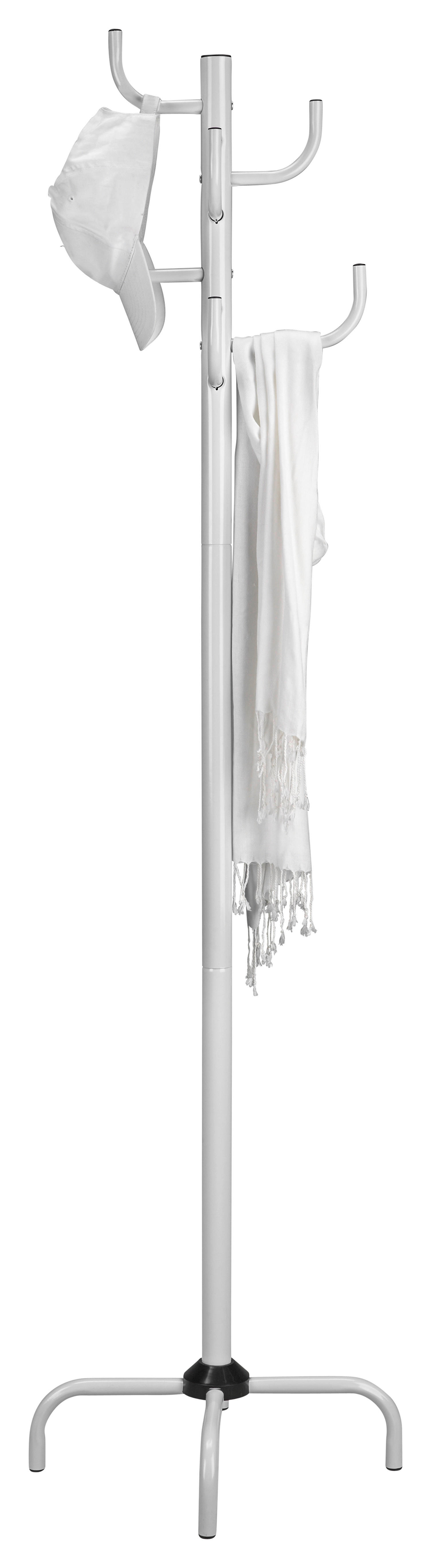 OBEŠALNIK ZA OBLAČILA - bela, Basics, kovina (37/180cm) - Boxxx