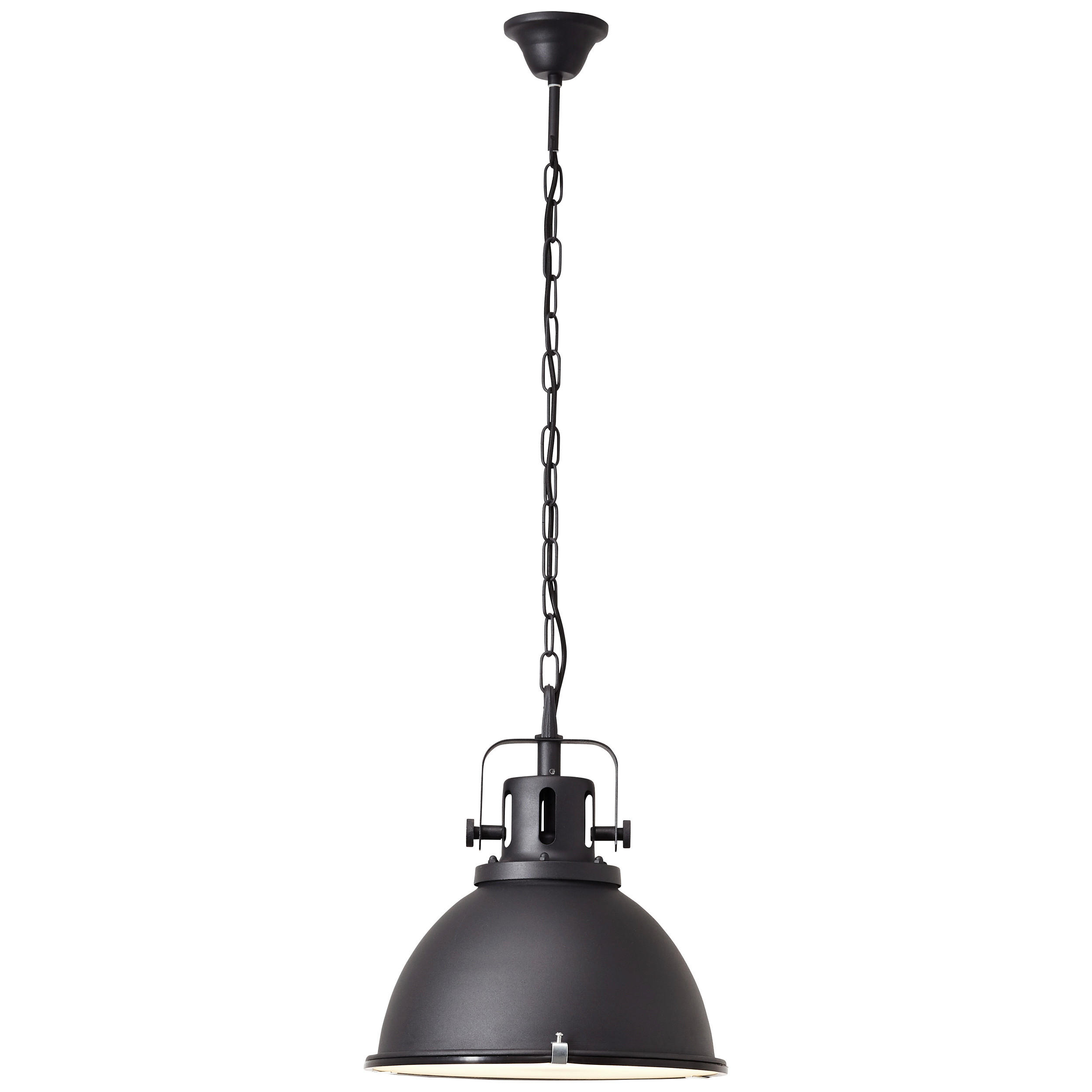 HÄNGELEUCHTE Jesper Glas 38/133 cm   - Schwarz, Trend, Glas/Metall (38/133cm) - Brilliant
