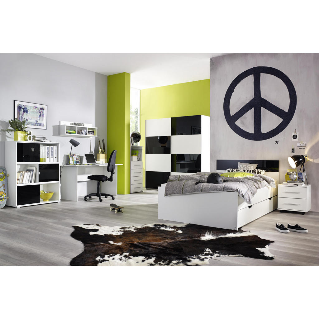 Thumbnail - Xora Schreibtisch, Weiß, Holzwerkstoff, rechteckig, Wange, 66x75x140 cm, Made in Germany, Arbeitszimmer, Schreibtische, ...