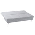 SCHLAFSOFA  in Cord Grau  - Chromfarben/Grau, Design, Textil/Metall (200/85/90cm) - Xora