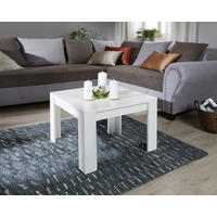 KLUBSKA MIZA, 50/46/50 cm bela  - bela, Moderno, leseni material (50/46/50cm) - Ti'me