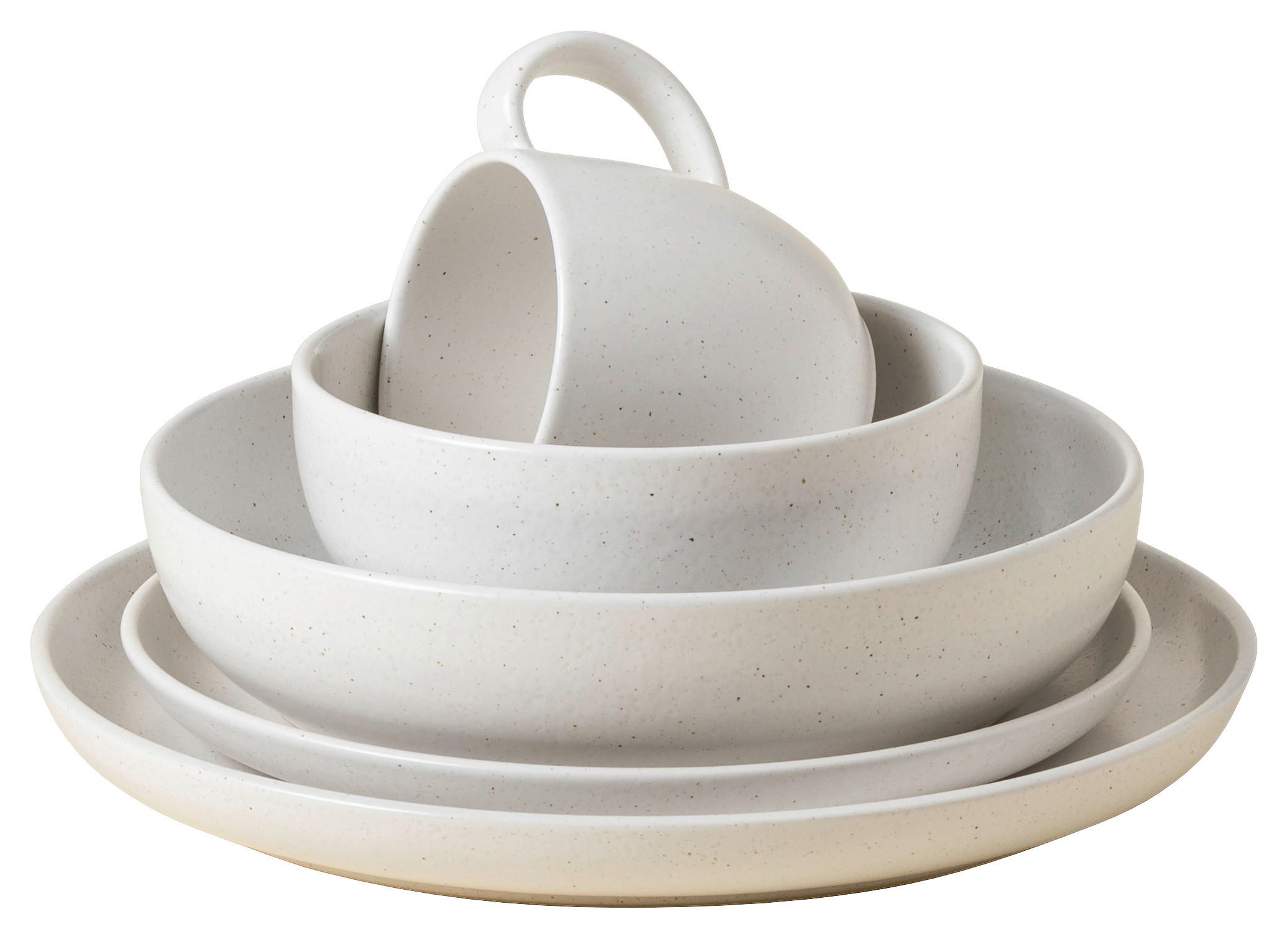 KOMBISERVICE Weiß PACIFICA 5-teilig 1 Personen  - Weiß, Basics, Keramik - Costa Nova