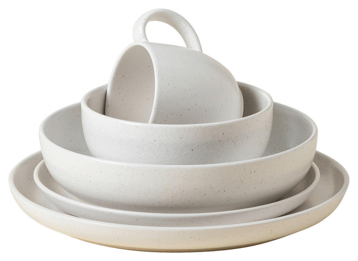 KOMBISERVICE Weiß PACIFICA 5-teilig 1 Personen  - Weiß, Basics, Keramik - Costa Nova