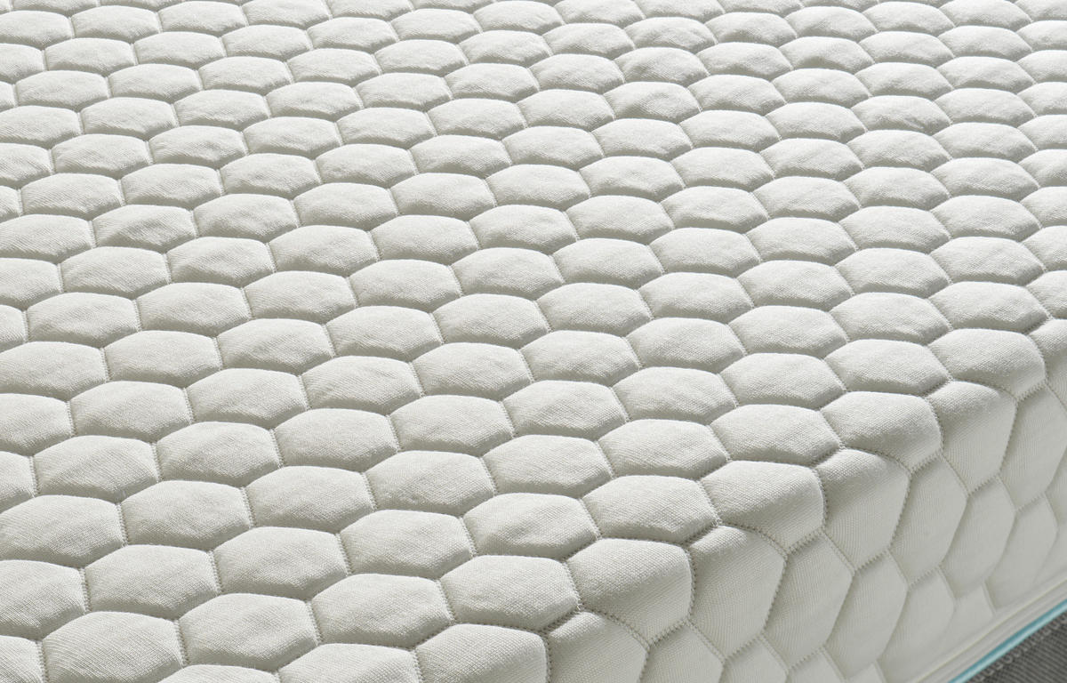 GEL-TASCHENFEDERKERNMATRATZE 90/200 cm Höhe ca. 24 cm 7 -Zonen - Weiß/Grau, Basics, Textil (90/200cm) - Novel