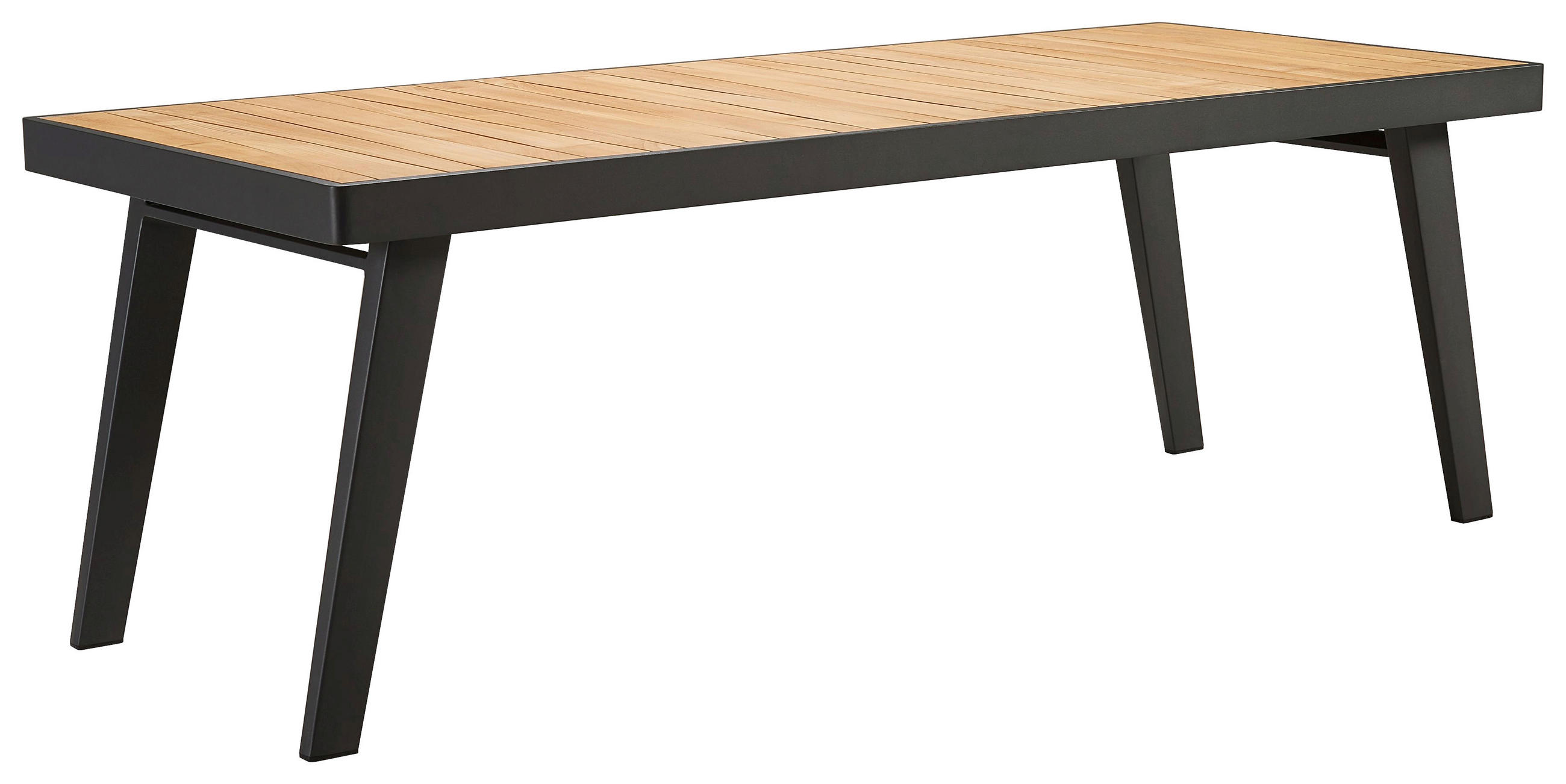 VRTNA MIZA les, kovina antracit  - antracit, Design, kovina/les (220/90/75cm) - Ambia Garden