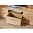 WOHNWAND Eiche furniert, massiv Eichefarben - Eichefarben/Nickelfarben, KONVENTIONELL, Glas/Holz (366,8/209,5/47,6cm) - Voleo