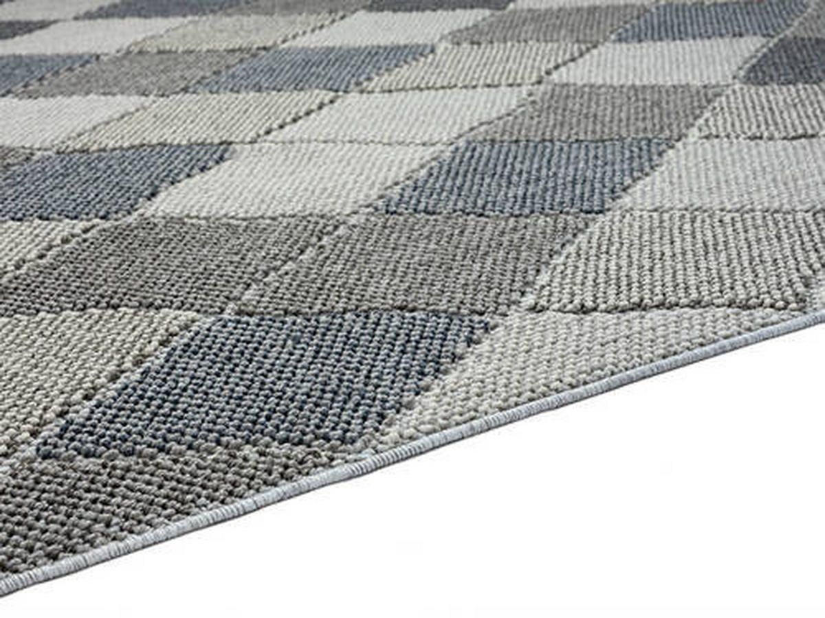 WEBTEPPICH 160/230 cm Blau, Grau  - Blau/Grau, Design, Textil (160/230cm) - Novel