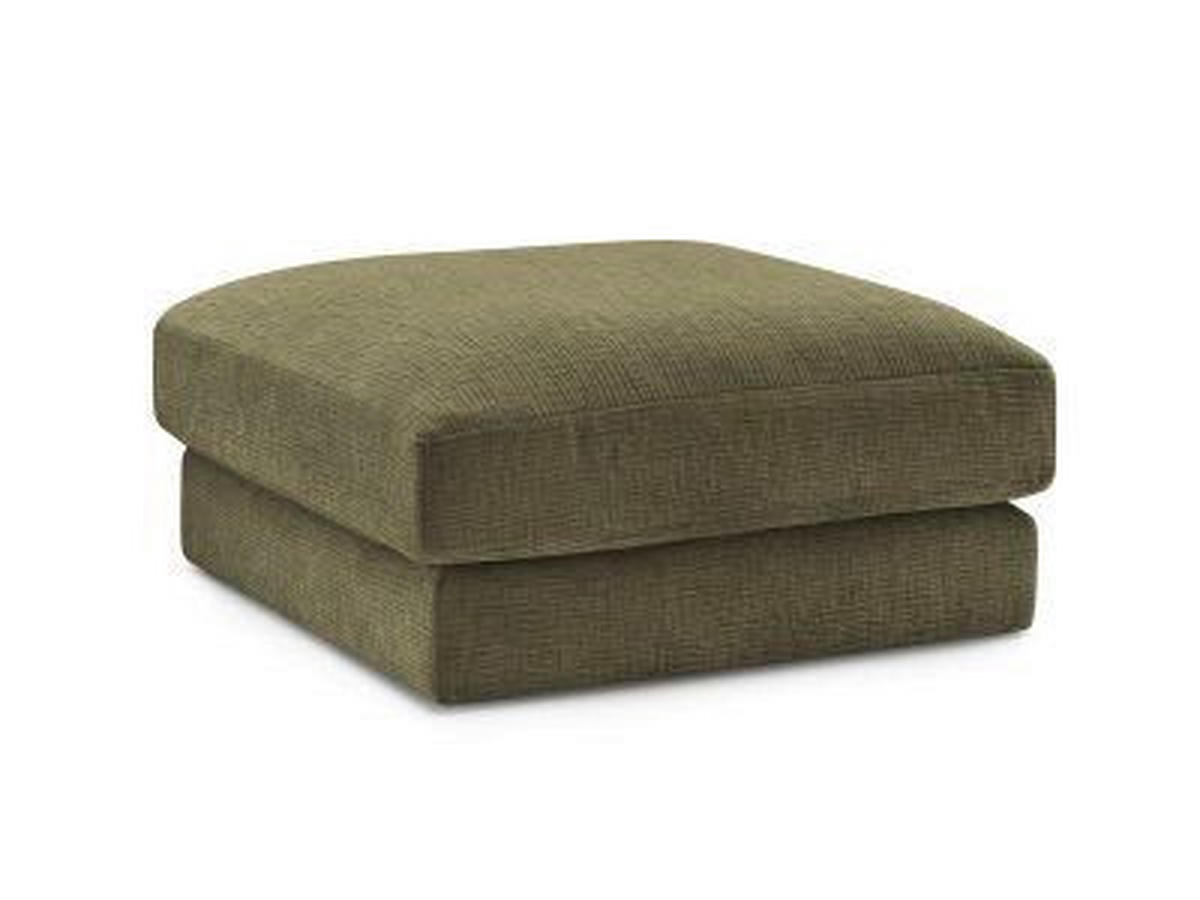 HOCKER LEONARD Struktur Grün  - Schwarz/Grün, MODERN, Kunststoff/Textil (86/43/86cm)