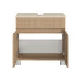 WASCHBECKENUNTERSCHRANK 60/54/35 cm  - Sandfarben/Eichefarben, KONVENTIONELL, Holzwerkstoff/Kunststoff (60/54/35cm) - Xora
