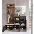 GARDEROBE  in 148/199/38 cm  - Anthrazit/Eiche Artisan, Design, Glas/Holzwerkstoff (148/199/38cm) - Xora