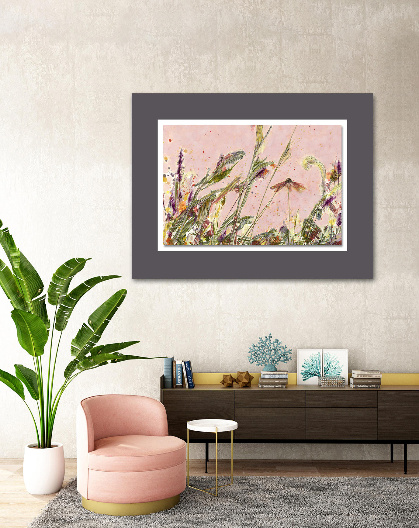 BILD Blumen 65/50 cm  - Multicolor, Basics, Holzwerkstoff/Kunststoff (65/50cm) - Wiedemann