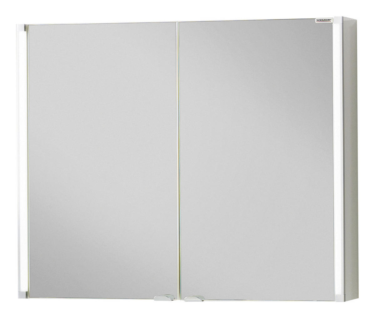 SPIEGELSCHRANK 81/67/16,5 cm  - Alufarben/Weiß, MODERN, Glas/Holzwerkstoff (81/67/16,5cm) - MID.YOU