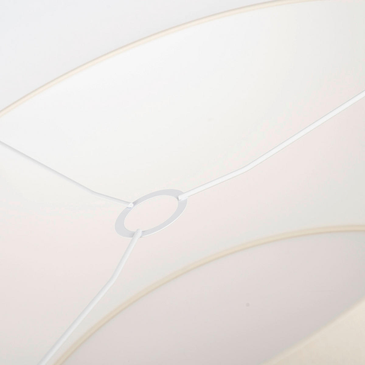 LEUCHTENSCHIRM 50/25 cm   - Creme, Basics, Textil/Metall (50/25cm)