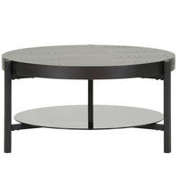 SOFFBORD i trä, glas  - svart, Design, metall/trä (82/42cm) - Novel