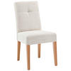 STUHL Cord Buchefarben, Beige Buche massiv  - Beige/Buchefarben, KONVENTIONELL, Holz/Textil (46,5/91/65cm) - home24
