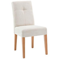 STUHL Cord Beige, Buchefarben Buche massiv  - Beige/Buchefarben, KONVENTIONELL, Holz/Textil (46,5/91/65cm) - home24