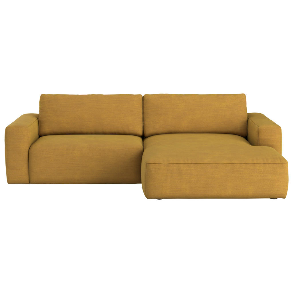 Ecksofa Lasso Senfgelb S: 283x175 Cm