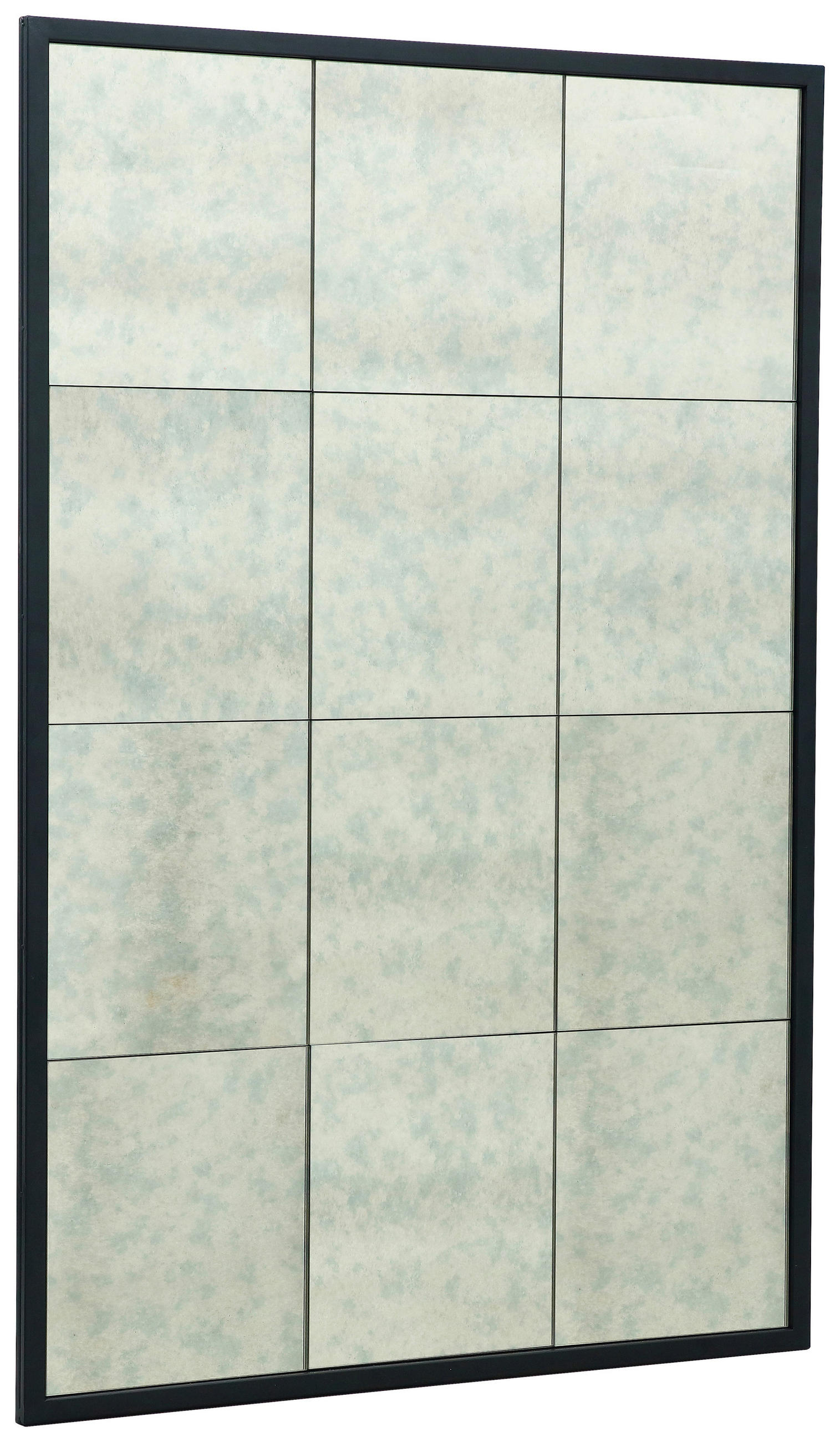 Mid.you Dekospiegel Klar, Schwarz 80x120x2 cm