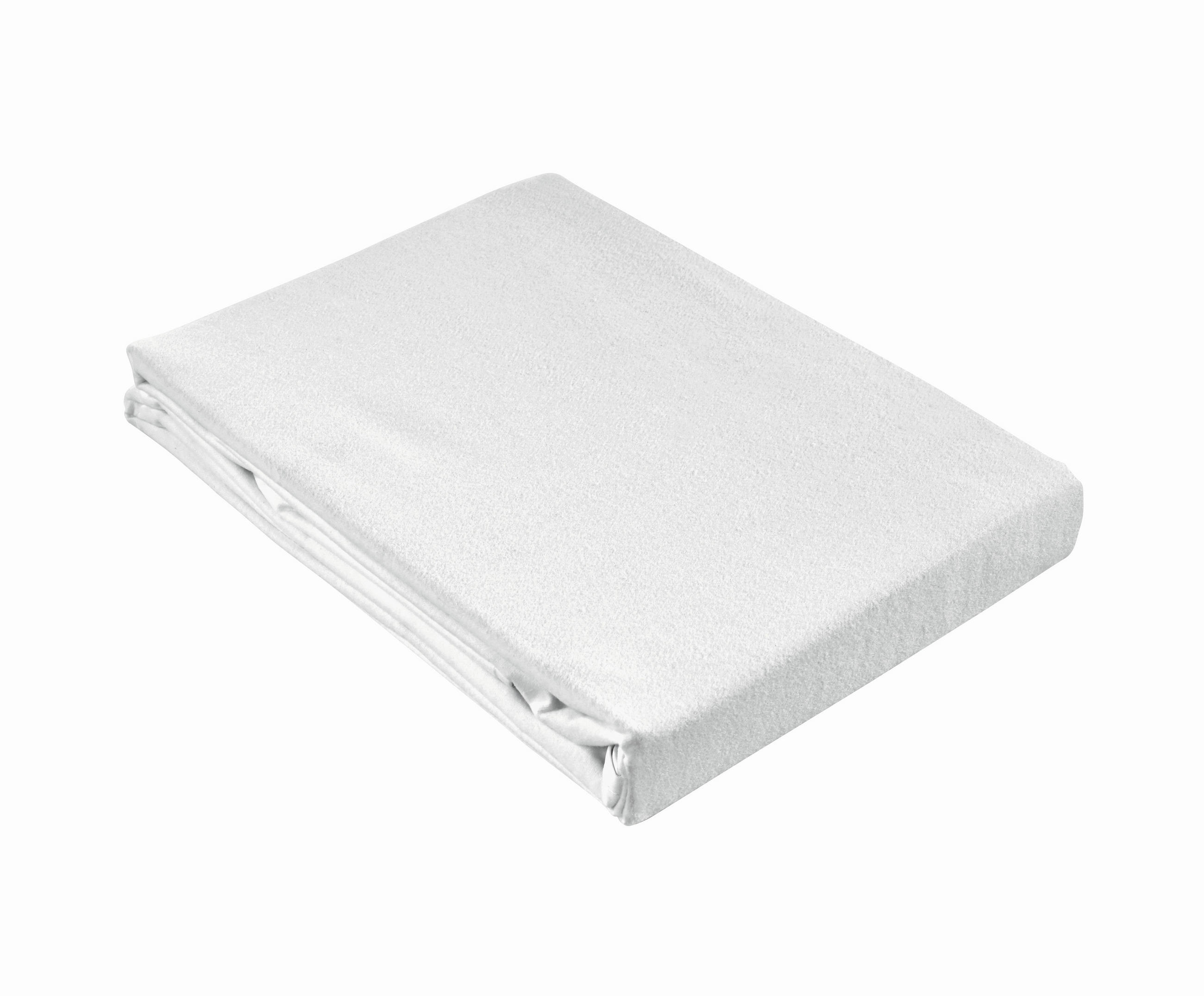 MATRATZENSCHONER 160/200 cm    - Weiss, Basics, Textil (160/200cm)