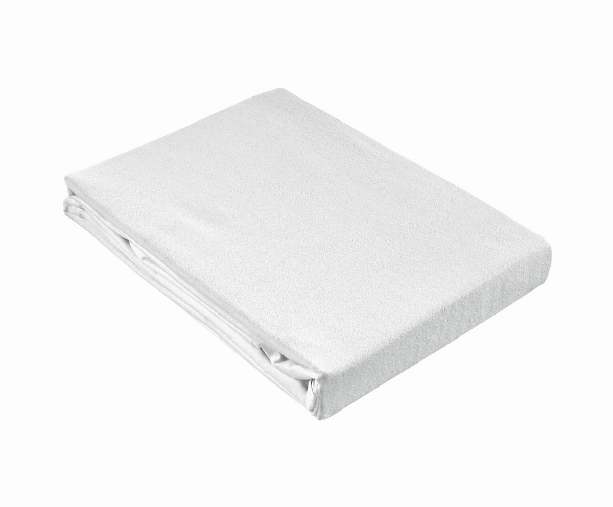 MATRATZENSCHONER 160/200 cm    - Weiss, Basics, Textil (160/200cm)