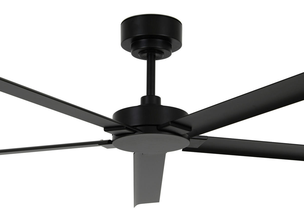 DECKENVENTILATOR Monza 152/31/152 cm   - Schwarz, Basics, Metall (152/31/152cm)