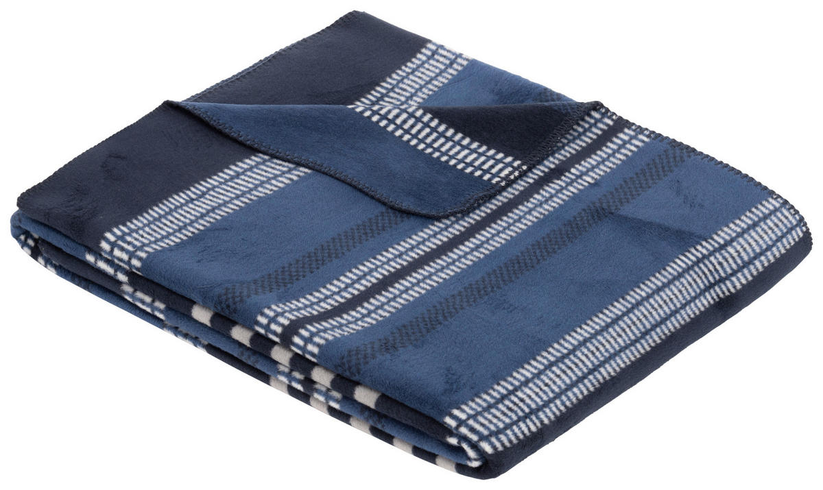 WOHNDECKE 150/200 cm  - Blau, Basics, Textil (150/200cm) - Novel