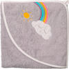 KAPUZENBADETUCH 100/100 cm    - Hellgrau, Basics, Textil (100/100cm)