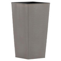 PFLANZENTOPF   - Grau, Basics, Kunststoff (30/57/30cm) - Siena Garden