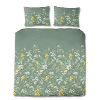 BETTWÄSCHE 3-teilig Satin 200/200 cm  - Dunkelgrün, Design, Textil (200/200cm) - Florella