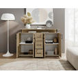 SIDEBOARD 139/90/34 cm  in Eiche Artisan  - Eiche Artisan, KONVENTIONELL, Holzwerkstoff/Kunststoff (139/90/34cm) - Carryhome