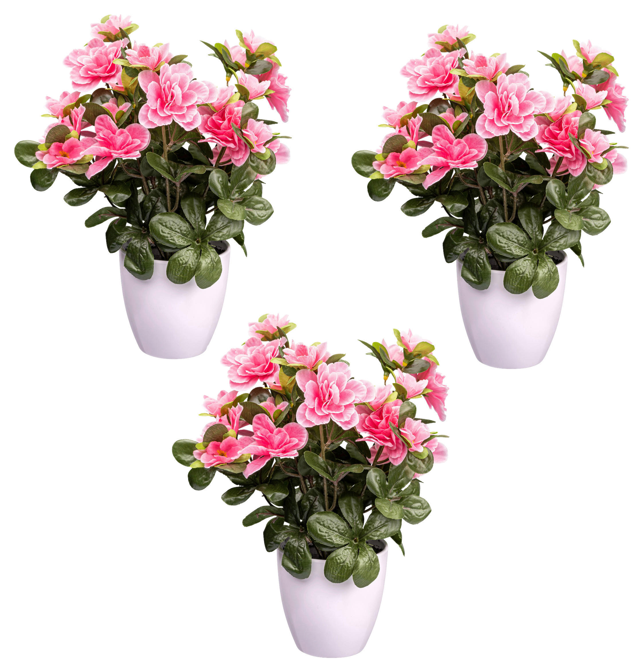 XXXLutz Kunstpflanze Grün, Rosa 26 cm