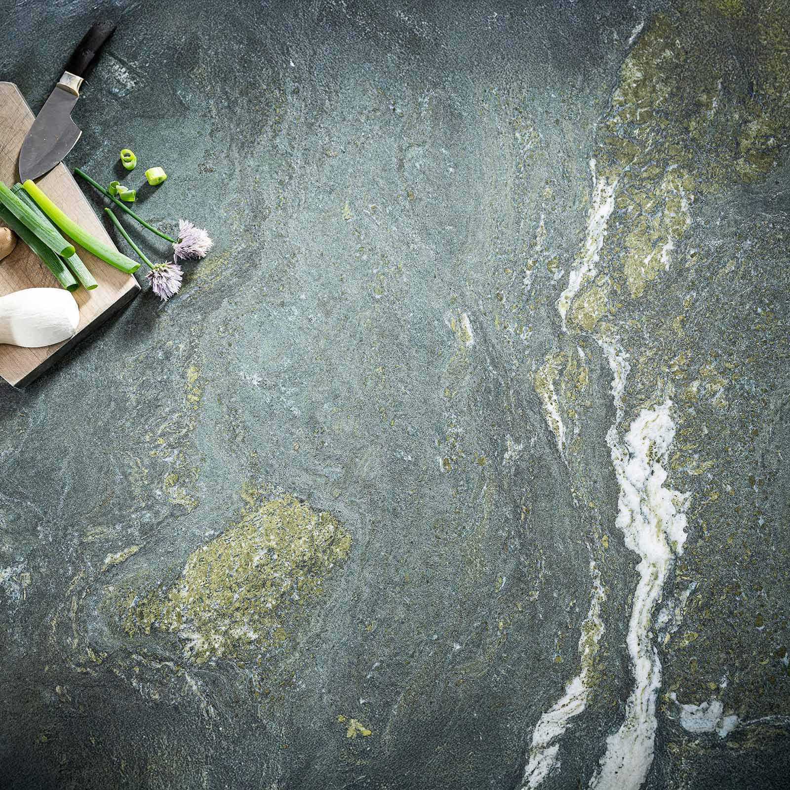 Naturstein Leather Look Naturstein Alpengrün