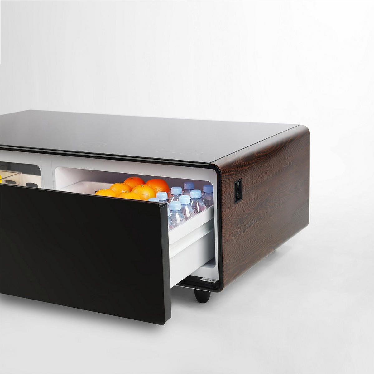 GETRÄNKEKÜHLSCHRANK 130,5/46/70 cm  - Braun, Basics, Glas/Kunststoff (130,5/46/70cm) - CASO Design