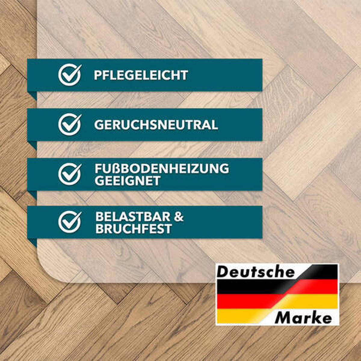BODENSCHUTZMATTE - Transparent, Basics, Kunststoff (114/150cm) - Homeware