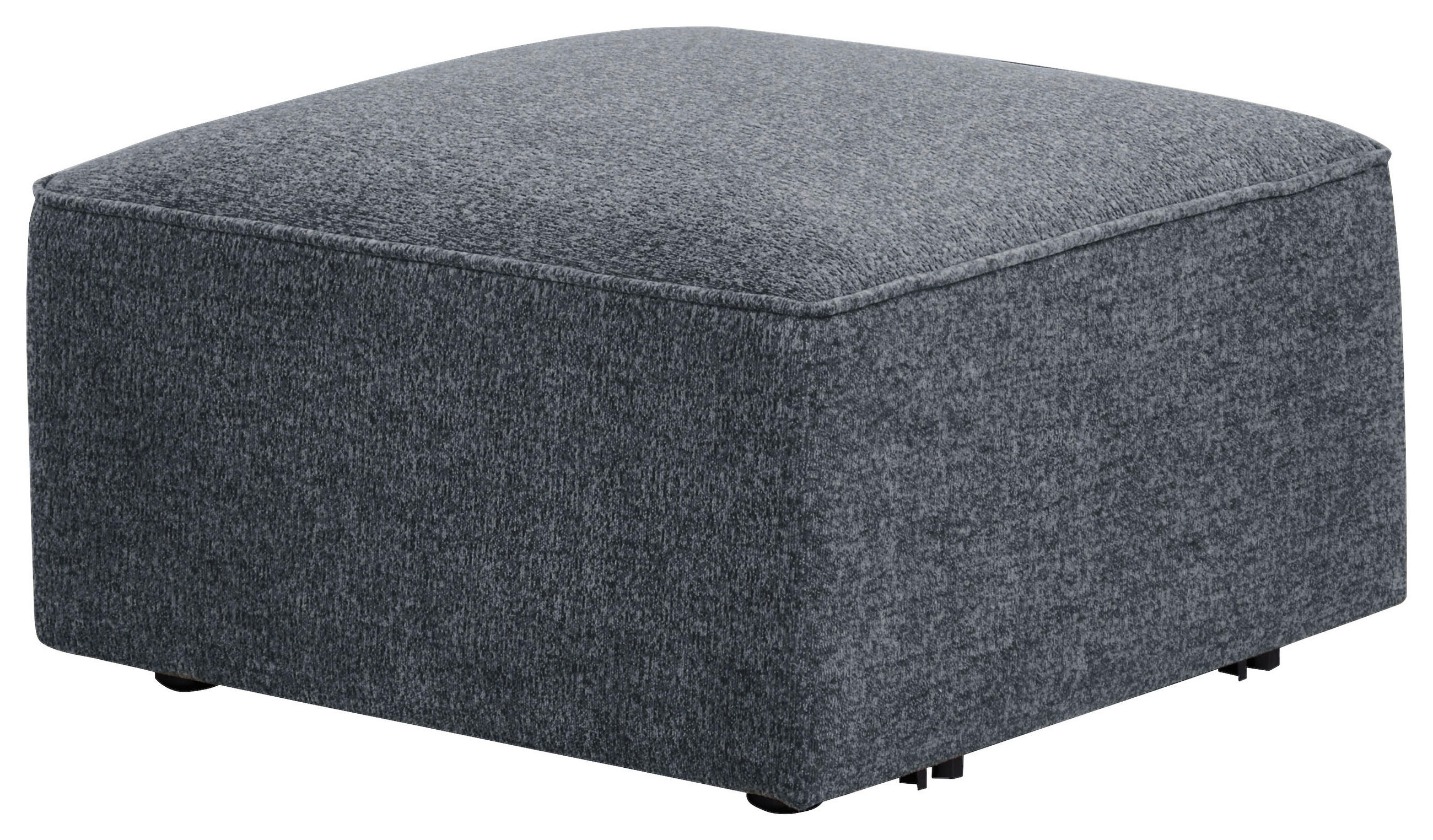 SOFAELEMENT in Fleece Dunkelgrau  - Dunkelgrau/Schwarz, Design, Holz/Kunststoff (70/42/70cm) - Livetastic