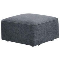 SOFAELEMENT  in Fleece Dunkelgrau  - Dunkelgrau/Schwarz, Design, Holz/Kunststoff (70/42/70cm) - Livetastic