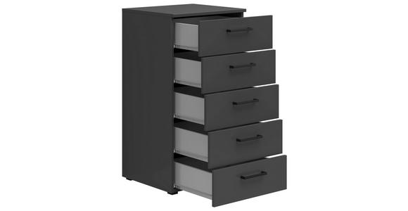 KOMMODE 45/83/40 cm in Graphitfarben - Anthrazit/Schwarz, MODERN, Holzwerkstoff/Kunststoff (45/83/40cm) - Carryhome