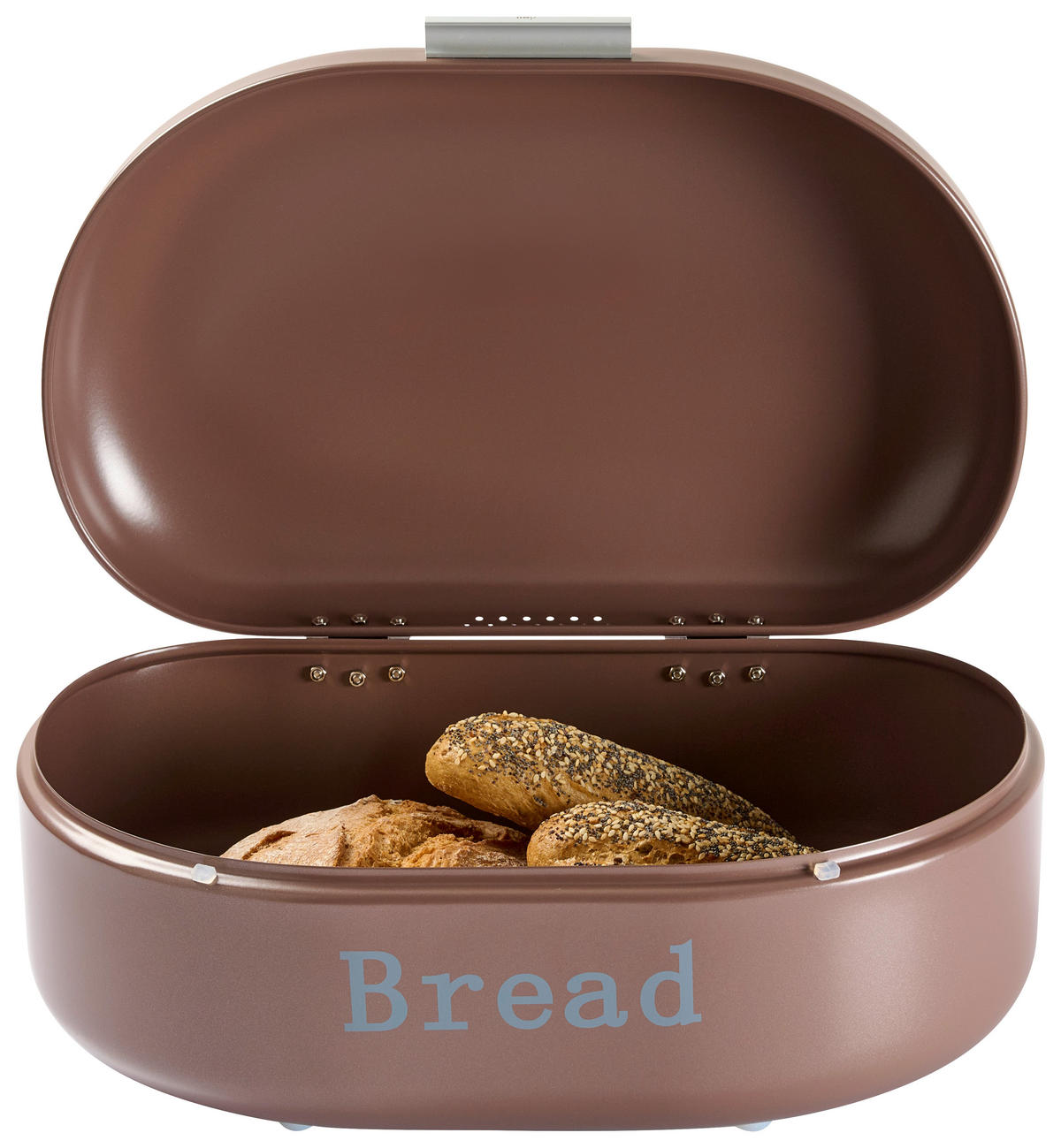 CHLEBNÍK - barvy stříbra/průhledné, Konvenční, kov/plast (40,5/26,5/18,8cm) - Homeware Profession.