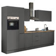 KÜCHENBLOCK   in Graphitfarben  - Schwarz/Graphitfarben, Basics, Holzwerkstoff/Metall (310/211/60cm) - Xora