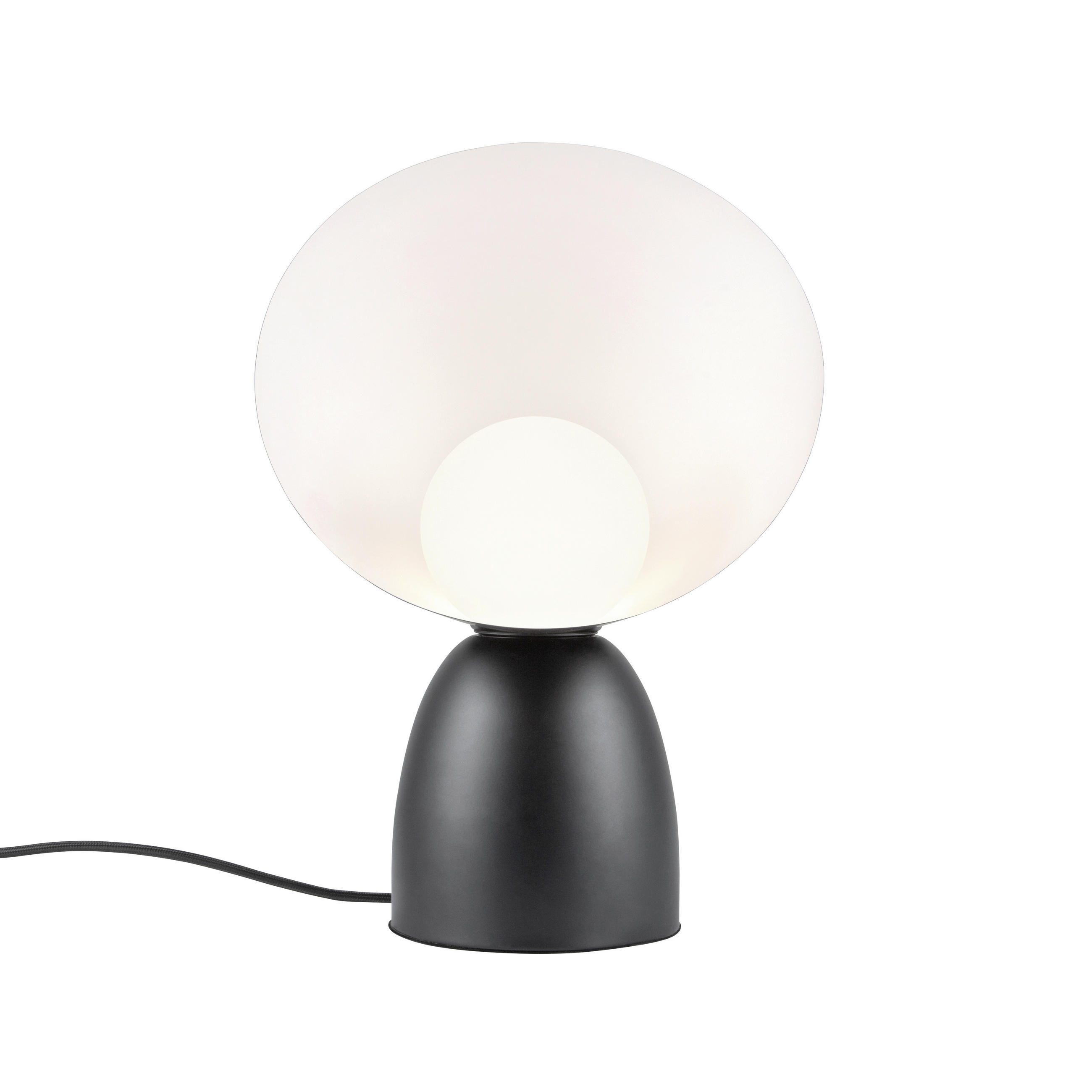 TISCHLEUCHTE HELLO 15/35 cm - Schwarz/Weiß, Design, Glas/Metall (15/35cm) - Nordlux