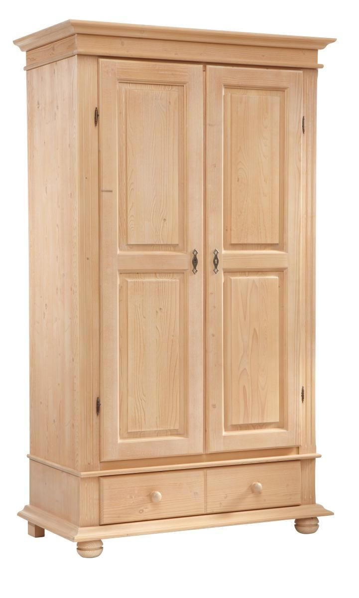 GARDEROBENSCHRANK 110/192/58 cm  - Fichtefarben/Schwarz, LIFESTYLE, Holz/Metall (110/192/58cm) - Landscape