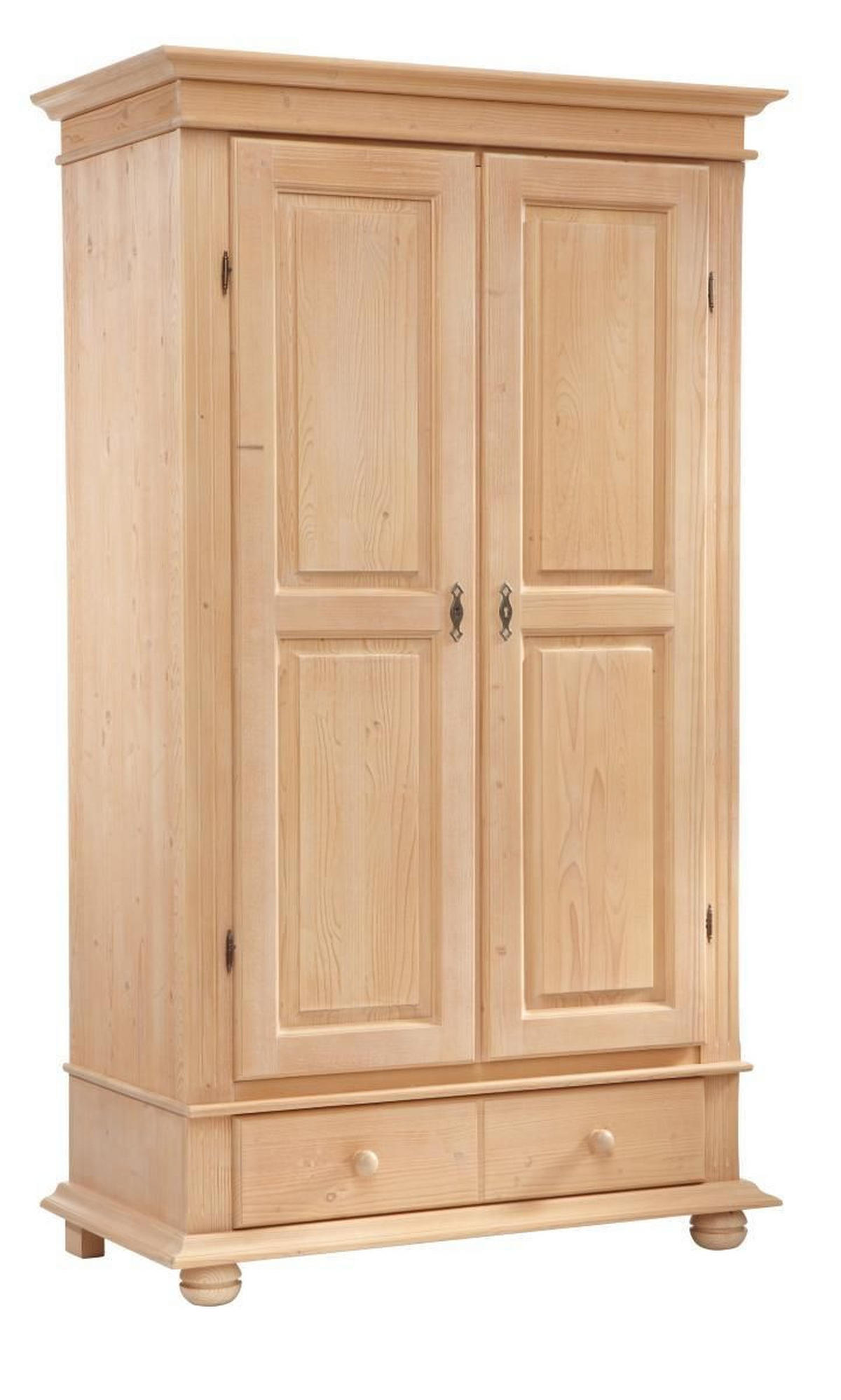 GARDEROBENSCHRANK 110/192/58 cm  - Fichtefarben/Schwarz, LIFESTYLE, Holz/Metall (110/192/58cm) - Landscape
