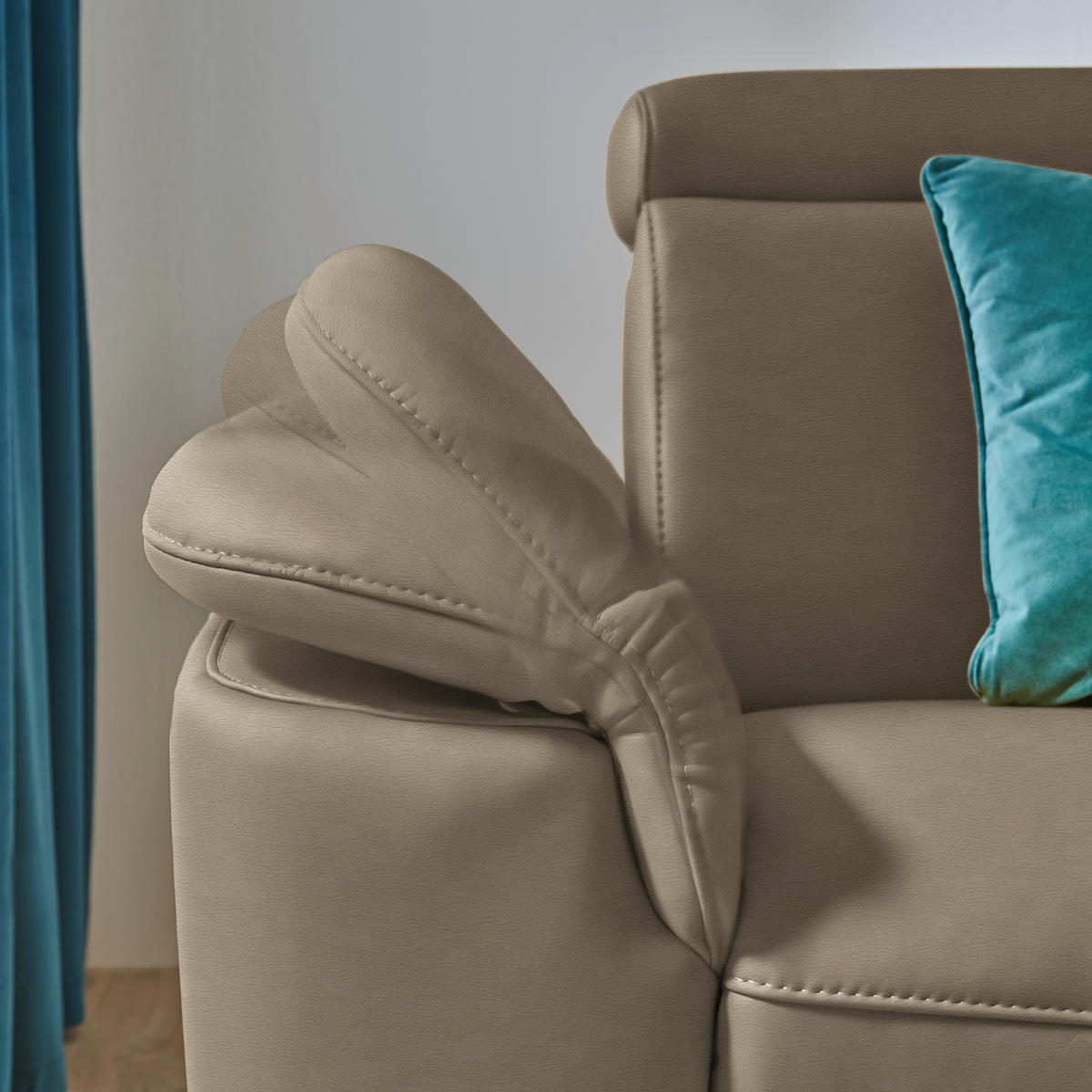 ECKSOFA in Echtleder Braun  285/239 cm  - Schwarz/Braun, Design, Leder/Metall (285/239cm) - Cantus