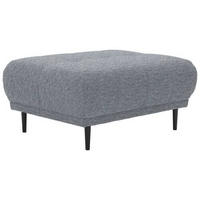 HOCKER in Textil Dunkelgrau  - Dunkelgrau/Schwarz, Design, Holz/Textil (93/45/77cm) - Stylife
