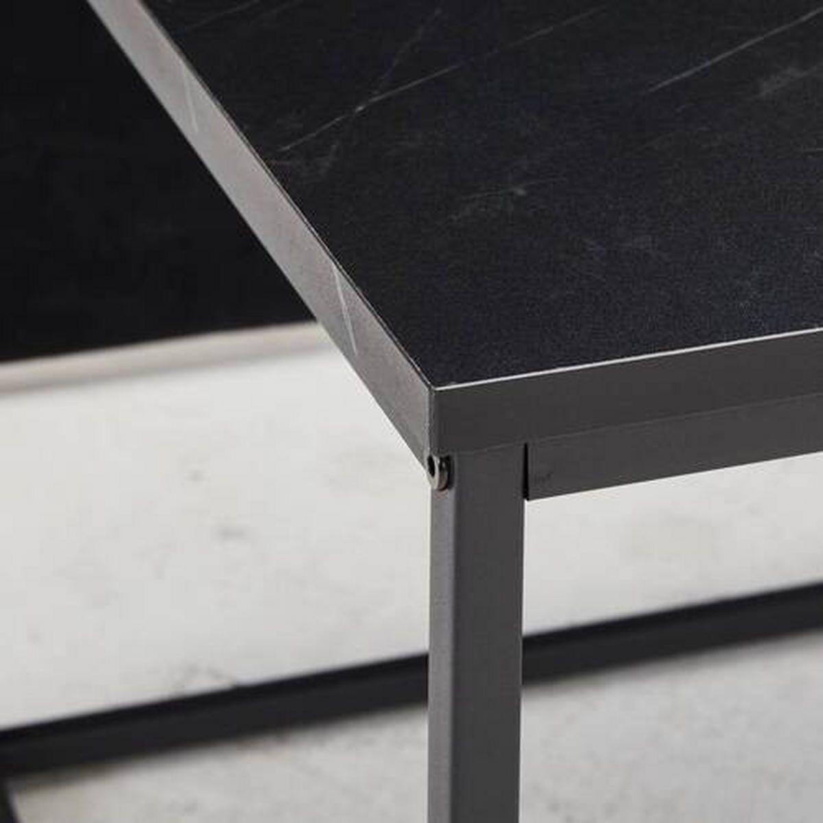 COUCHTISCH in Metall, Holzwerkstoff  - Schwarz, Design, Holzwerkstoff/Metall (100/45/60cm) - MID.YOU