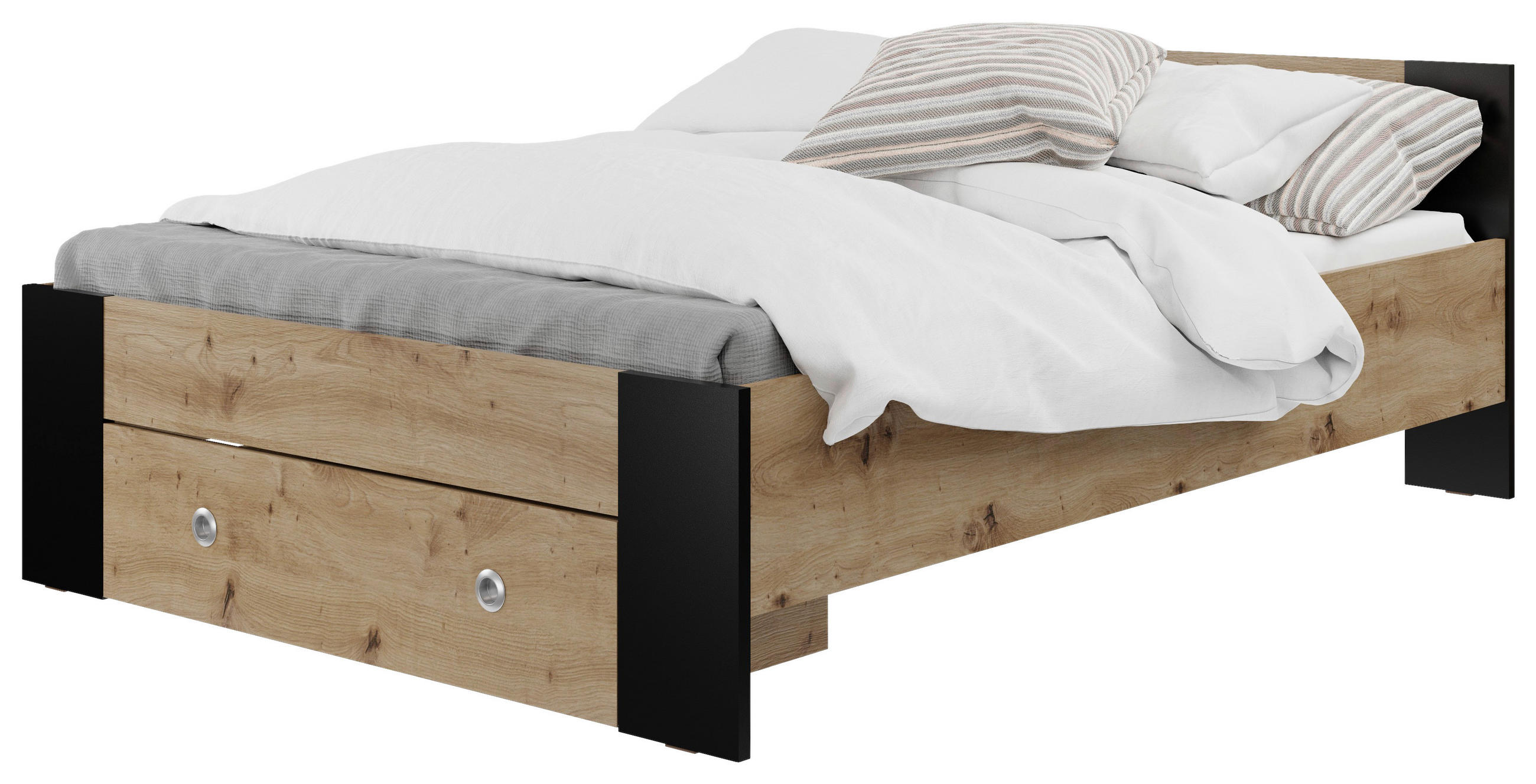 Carryhome POSTEL, černá, dub artisan