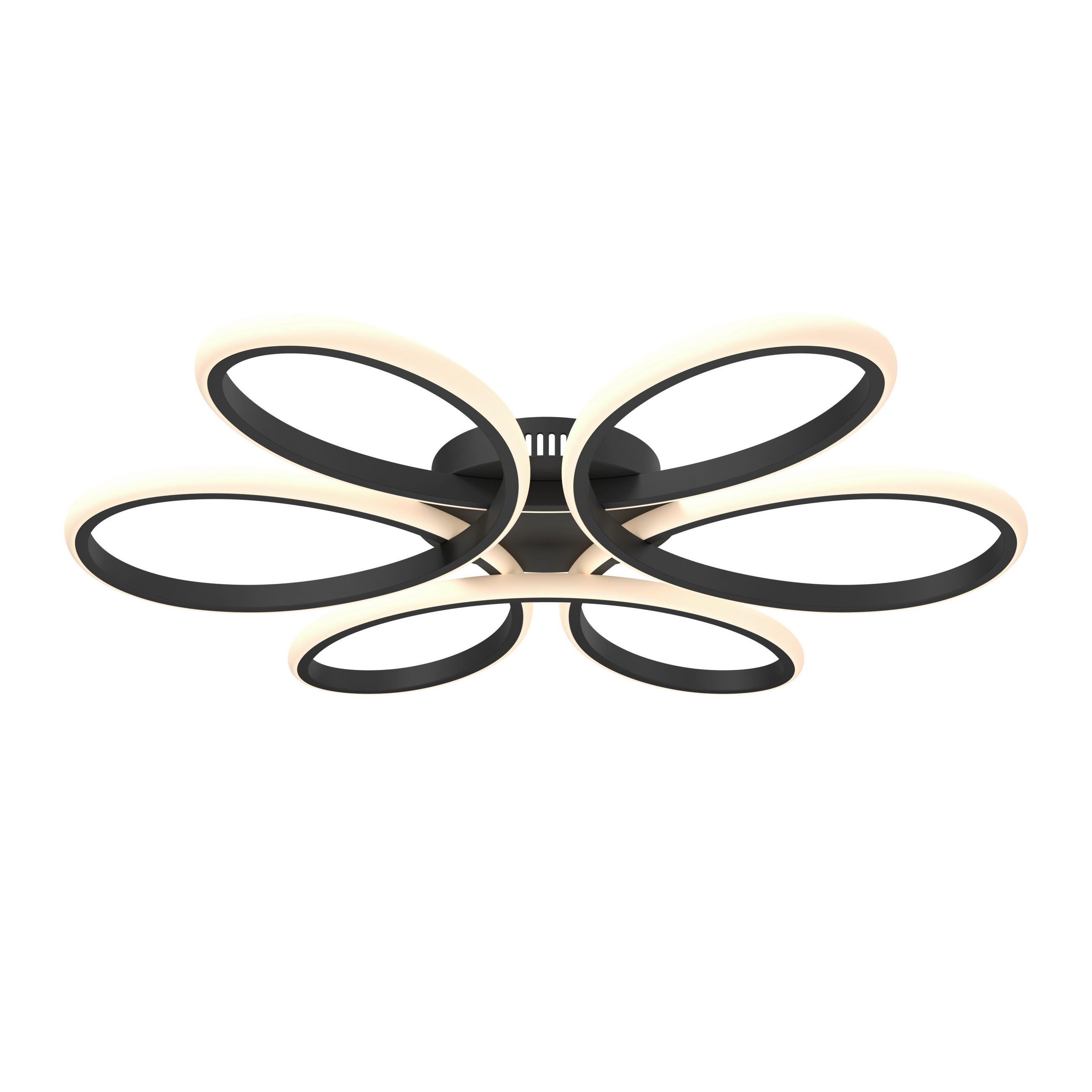 LED SVJETILJKA STROPNA Matar  - crna, Design, metal/plastika (70/10cm) - Novel