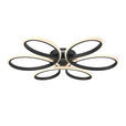 LED-DECKENLEUCHTE Matar 70/10 cm  - Schwarz, Design, Kunststoff/Metall (70/10cm) - Novel