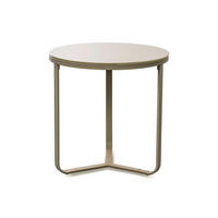 COUCHTISCH 50/50/50 cm rund Creme  - Creme, Design, Glas/Metall (50/50/50cm) - Xora